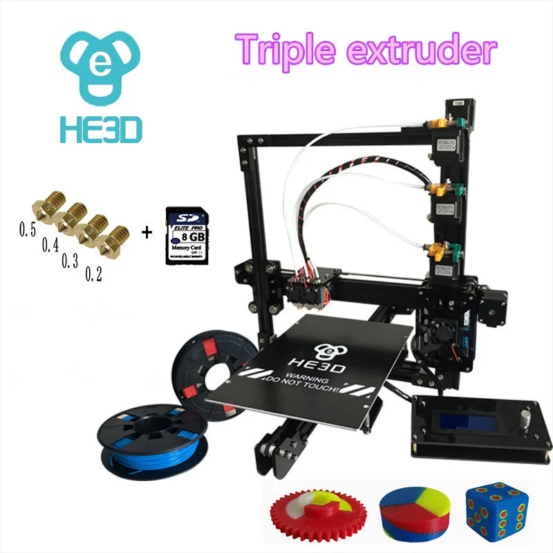 Обновленные детали стальной пластины для одиночного экструдера HE3D EI3 3D-принтера