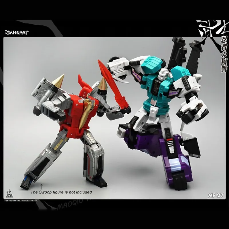 MechFansToys MFT MF27 фигурка самурая Sixshot трансформация Greatshot пионер экшн MF27B черный