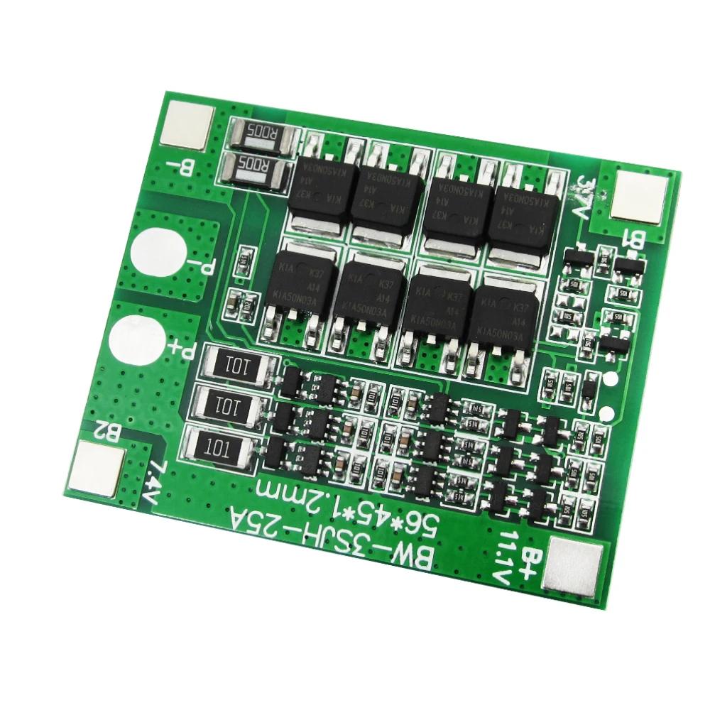 

Новый 3S 25A литий-ионный литиевый 18650 BMS PCM плата защиты батареи bms pcm с балансом для литий-ионного lipo аккумулятора модуля