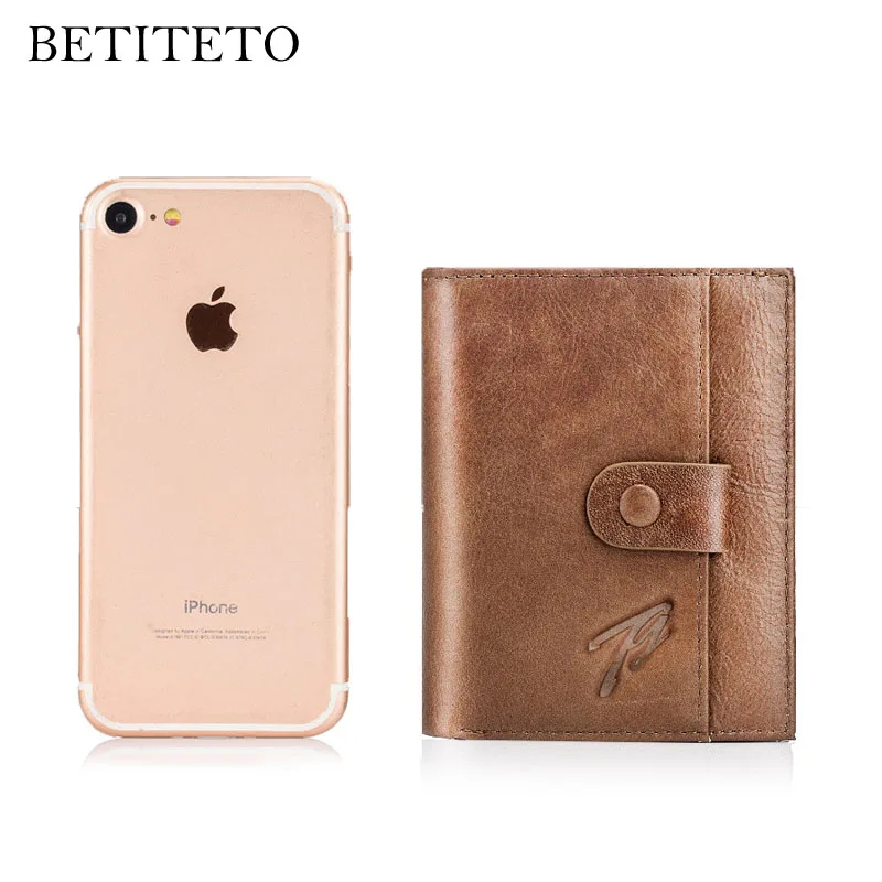 Betiteto из брендовой натуральной кожи Для мужчин кошелек Мужской Портмоне Carteras