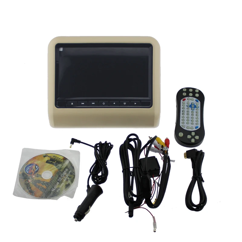 2 шт. подголовник автомобильного монитора с dvd плеером USB/SD/IR/FM/игр 800*480