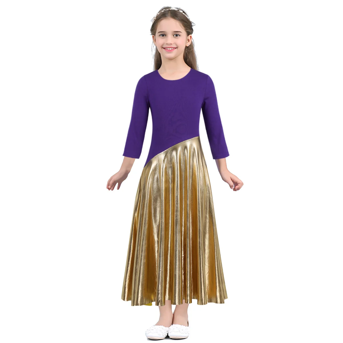 TiaoBug новое длинное платье с металлическим соединением костюмы для лирических