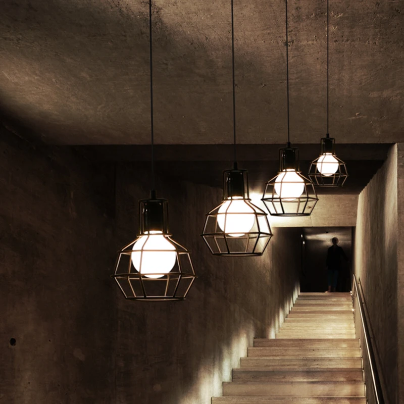 Винтажный промышленный Ретро подвесной светильник в стиле лофт E27 держатель