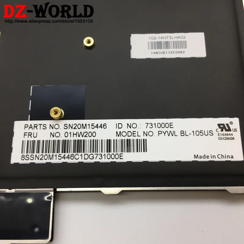 / американский английский клавиатура с подсветкой для lenovo Thinkpad P51 P71 подсветка Teclado 01HW200 01HW282 SN20M15446 также подходит для P50 P70