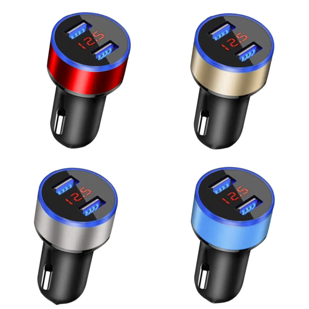 

3.1A 5V Dual USB Car Phone Charger LED Display Quick Charge Adapter Car Charger USB Fast Charging Car Charger For Mobile Phone