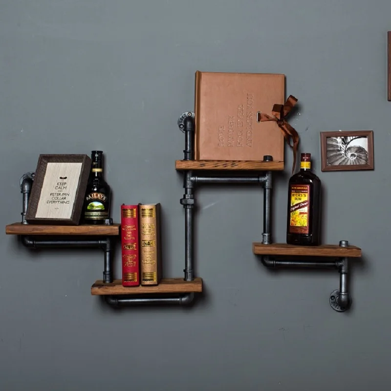 Полка из железного дерева Американская страна чтобы сделать старую Ретро полка