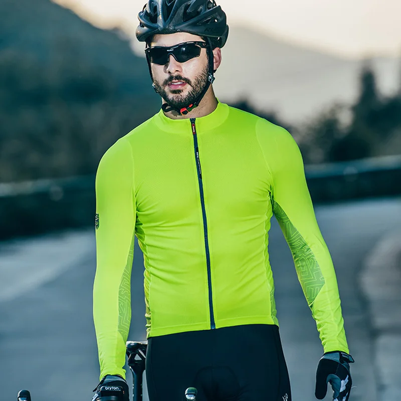 Santic 4 цвета Осенняя мужская велосипедная куртка с длинным рукавом Ciclismo анти-УФ дышащая куртка для шоссейного велосипеда Верхняя рубашка одежда