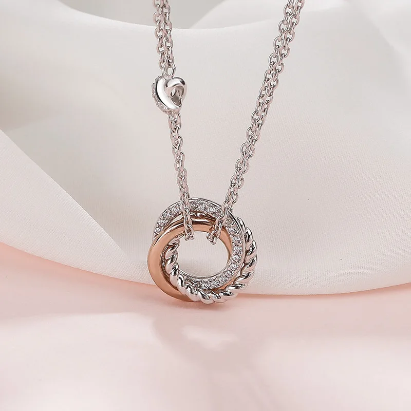 Женский ювелирный комплект из колье и серёг серебра 925 пробы|earrings necklace jewelry set|earrings