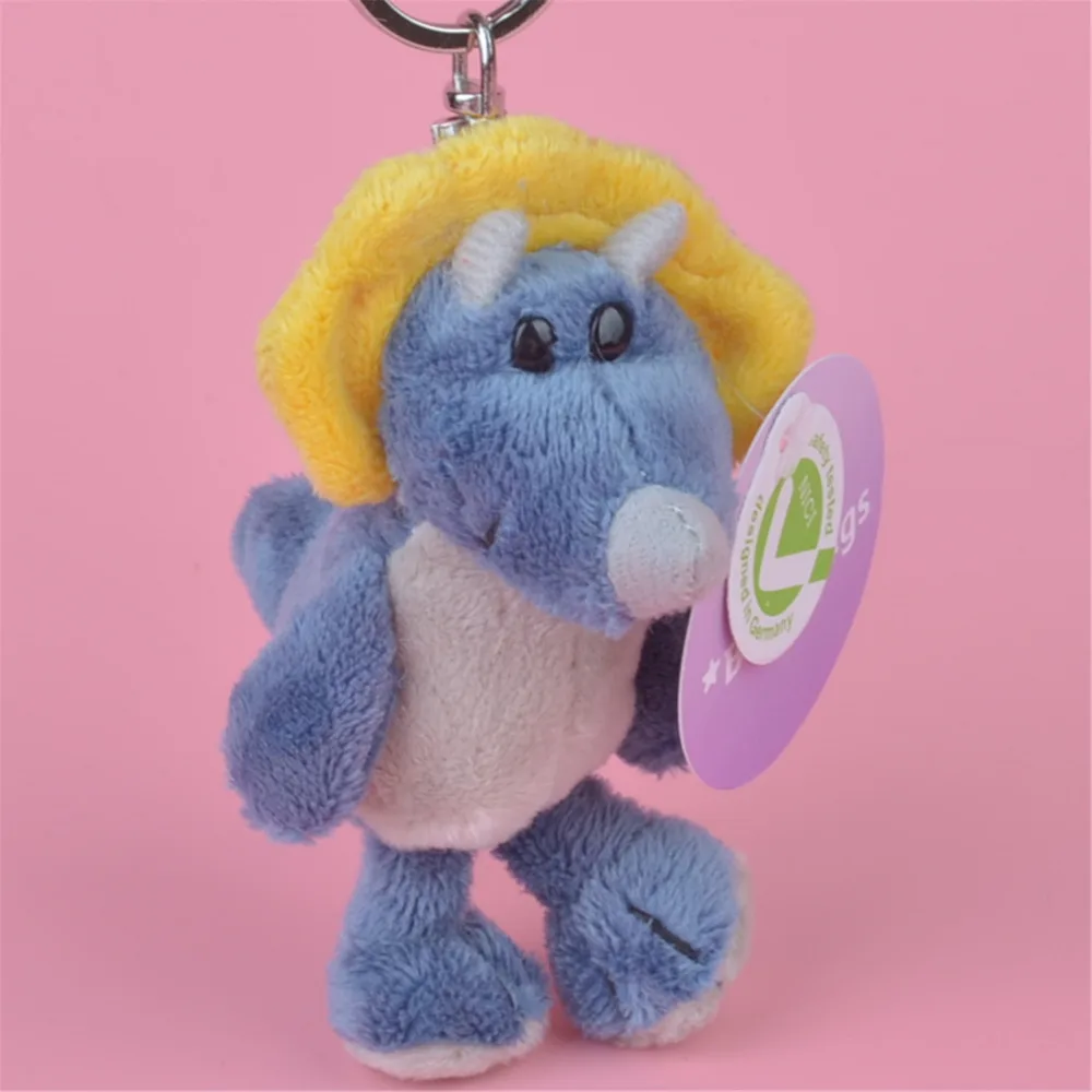 

1 Pcs Blue Dinosaur Small Plush Pendant Toy, Kids Doll Keychain / Keyholder Gift Free Shipping