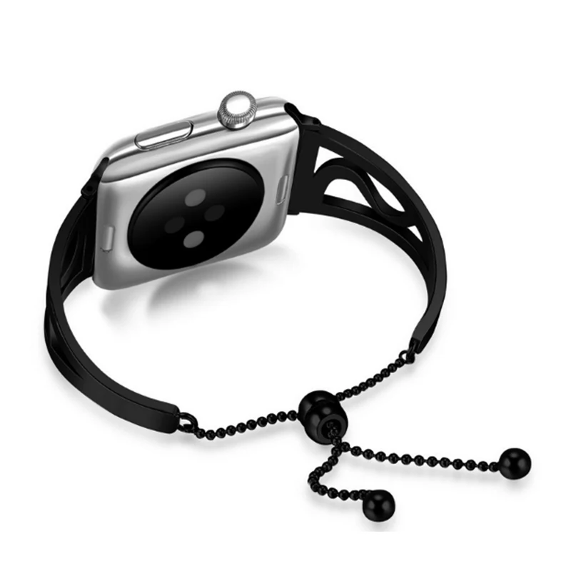 Женский ремешок для часов Apple watch band 38 мм 42 мм 40 мм 44 мм, браслет из нержавеющей стали для ремешок для часов аpple iWatch Series 4 3 2 1