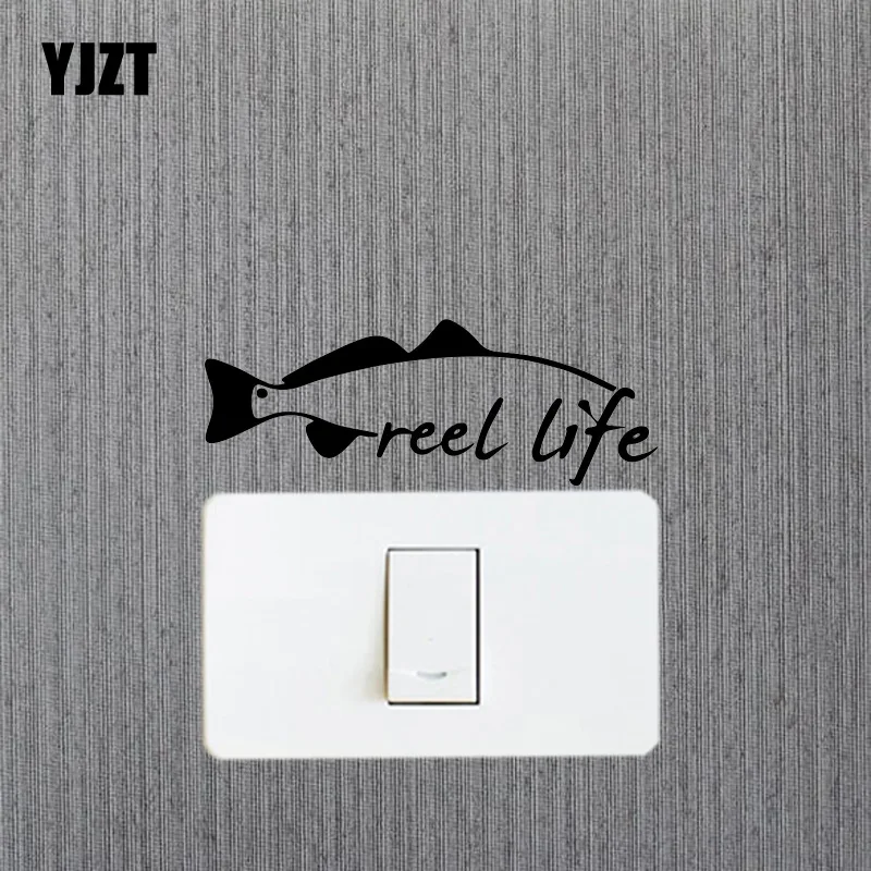 YJZT Reel Life настенный стикер для выключателя одежда дома с изображениями героев