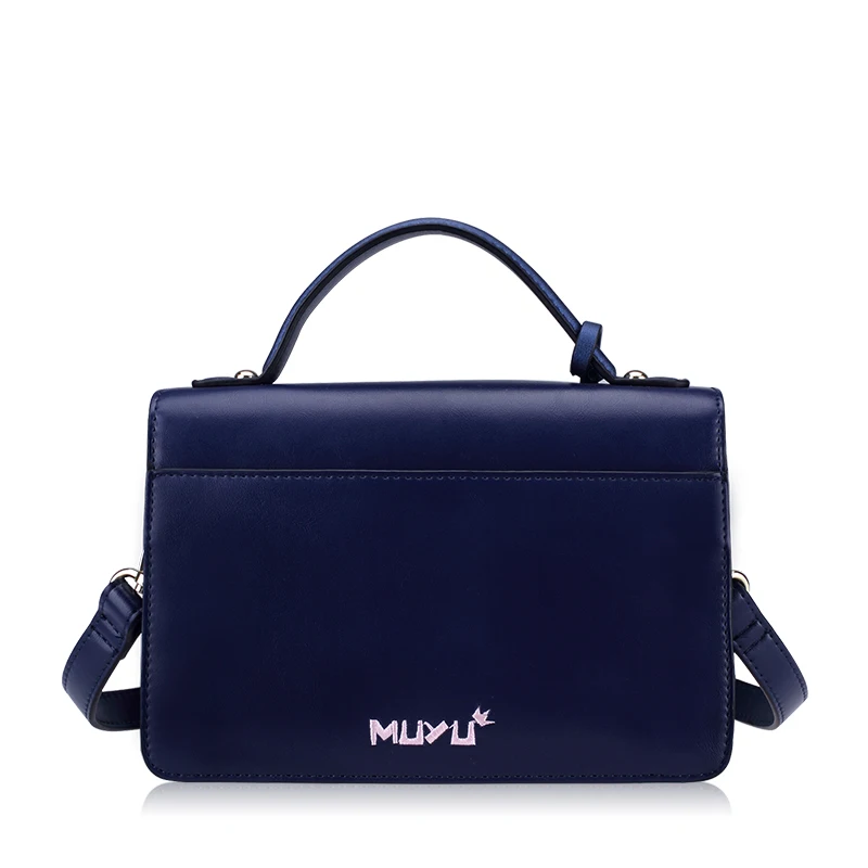 SJ Women Shoulder Bags Female Messenger Bag Handbags Totes Braccialini Brand Style Handicraft Cartoon Dark Blue Dragonfly | Багаж и сумки