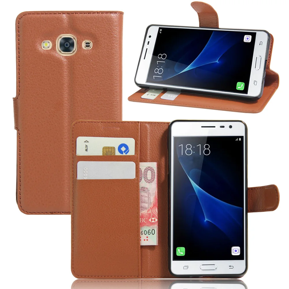 Роскошный кошелек с держателем для карт чехол из искусственной кожи Samsung Galaxy J3 Pro