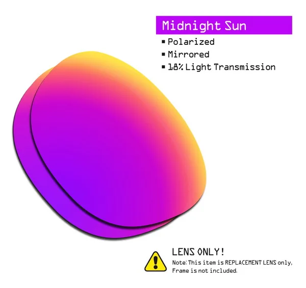 Midnight Sun SmartVLT поляризованные Сменные линзы для Окли очки с защелкой-несколько вариантов - Цвет линз: Midnight Sun