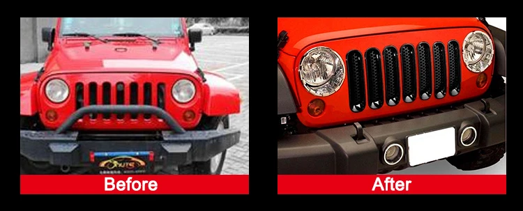 Ryanstar 7 шт. черная АБС Автомобильная сетка Передняя гоночная решетка Накладка для