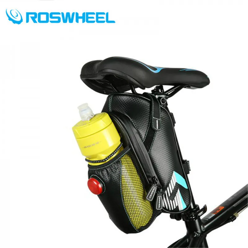 ROSWHEEL велосипед седло мешок с карман бутылку воды Водонепроницаемый MTB велосипеда