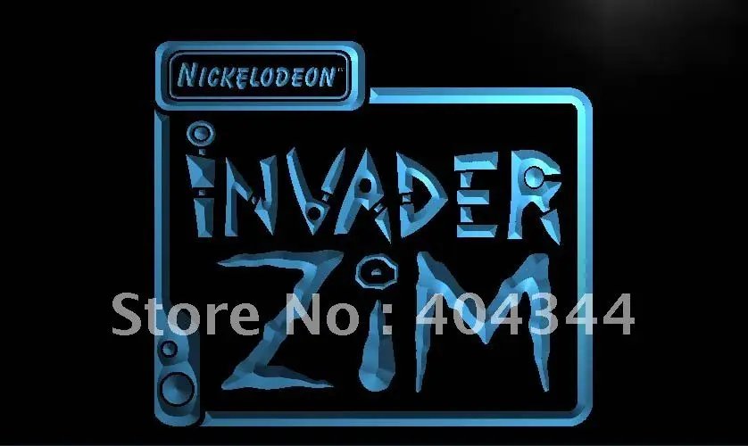 

LC223- Invader Zim светодиодная неоновая световая вывеска для домашнего декора
