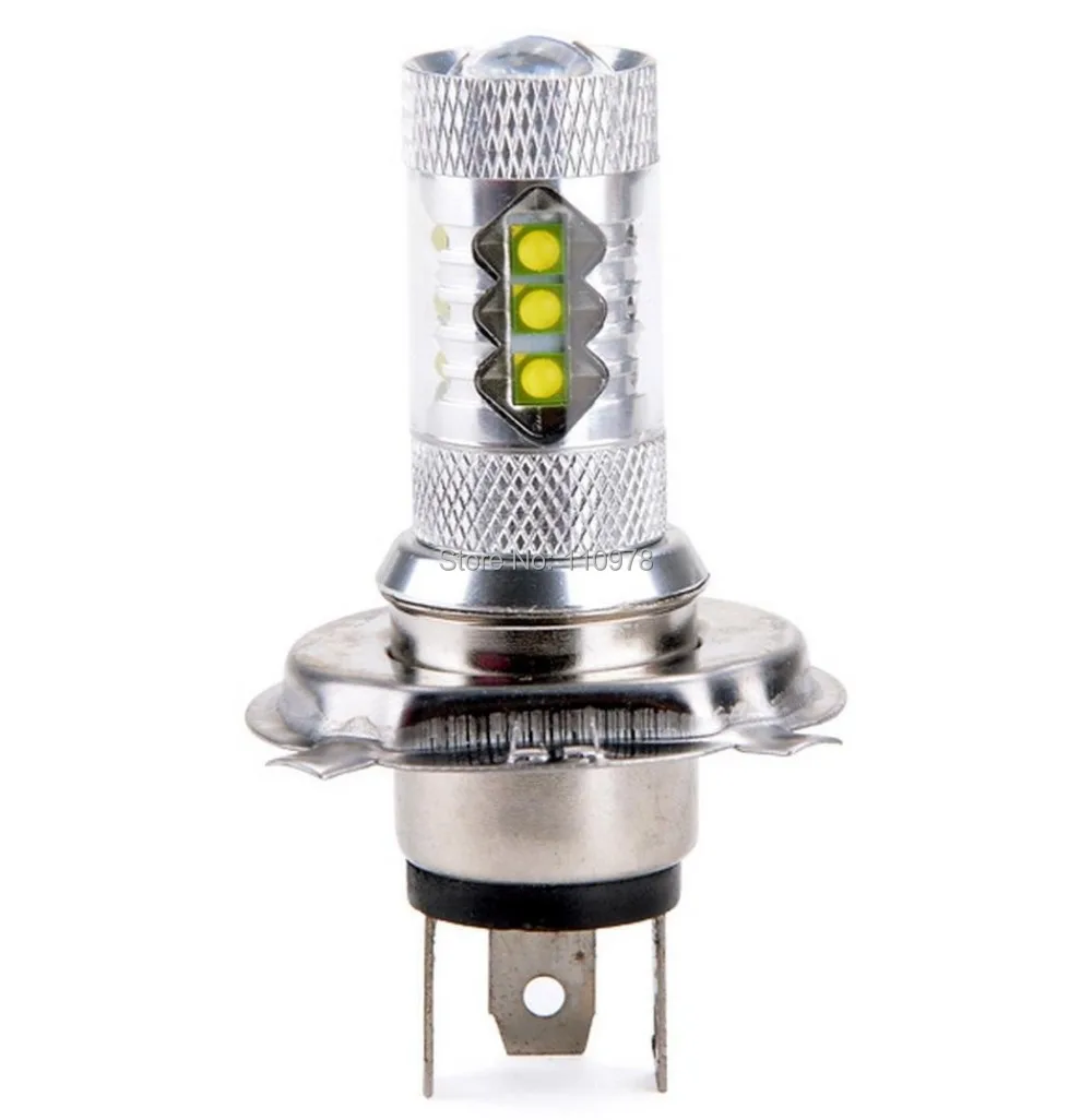 2 предмета на очень высоком Мощность DRL светильник лампочка 12V H4 80 Вт Cree чипы