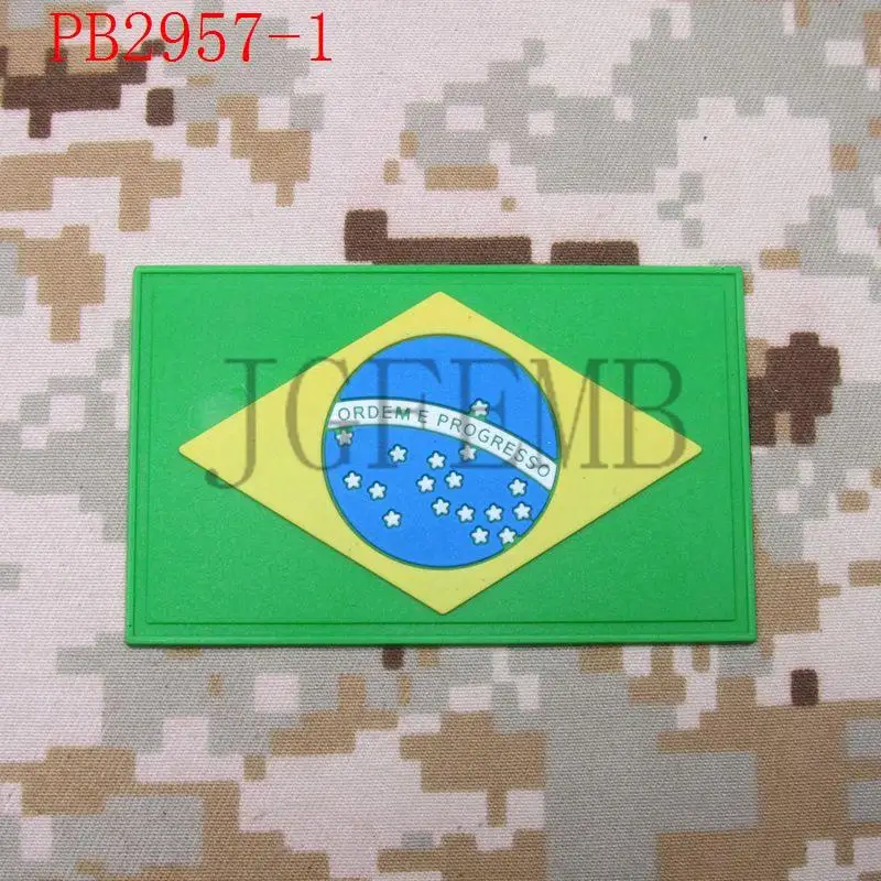 3D ПВХ патч с национальным флагом Бразилии|3d pvc patch|patches patchesnational flag patches |