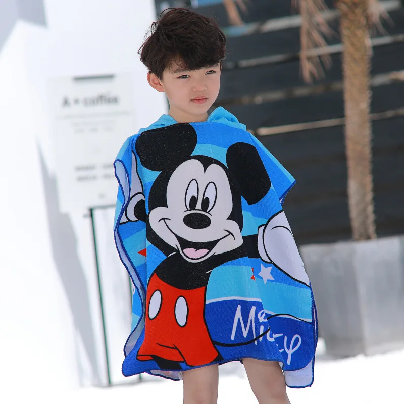 Детский банный халат Disney Микки Холодное сердце Эльза Ann Cars KT София мягкое пляжное