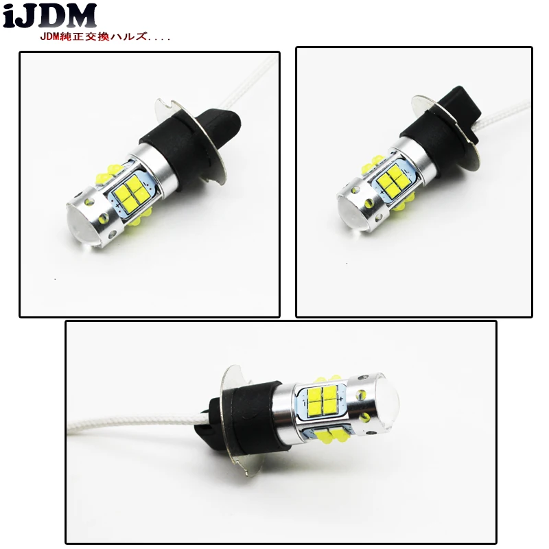 Ijdm 6000 К белый 20 SMD XB D H3 светодио дный замена лампы для автомобиля противотуманные