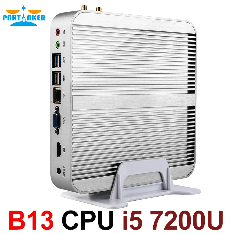 [7th поколения Intel Core i5 7200U] Inctel новые Kaby Lake Win10 мини ПК Max 3 1 ГГц безвентиляторный Nuc HTPC