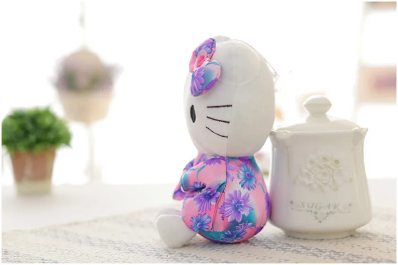 20 см Kawaii японская свинья кимоно KT cat плюшевые куклы игрушки hello kitty творческий детский подарок на день рождения