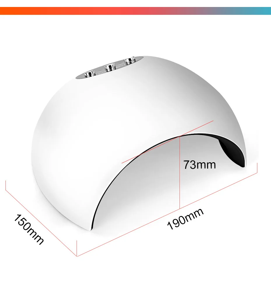Led Nail Lamp For Salon USB Charge 24W Dryer with 8 LED Three Time Setting Smart Sensor /60s/90s/120s Art Tools | Красота и здоровье