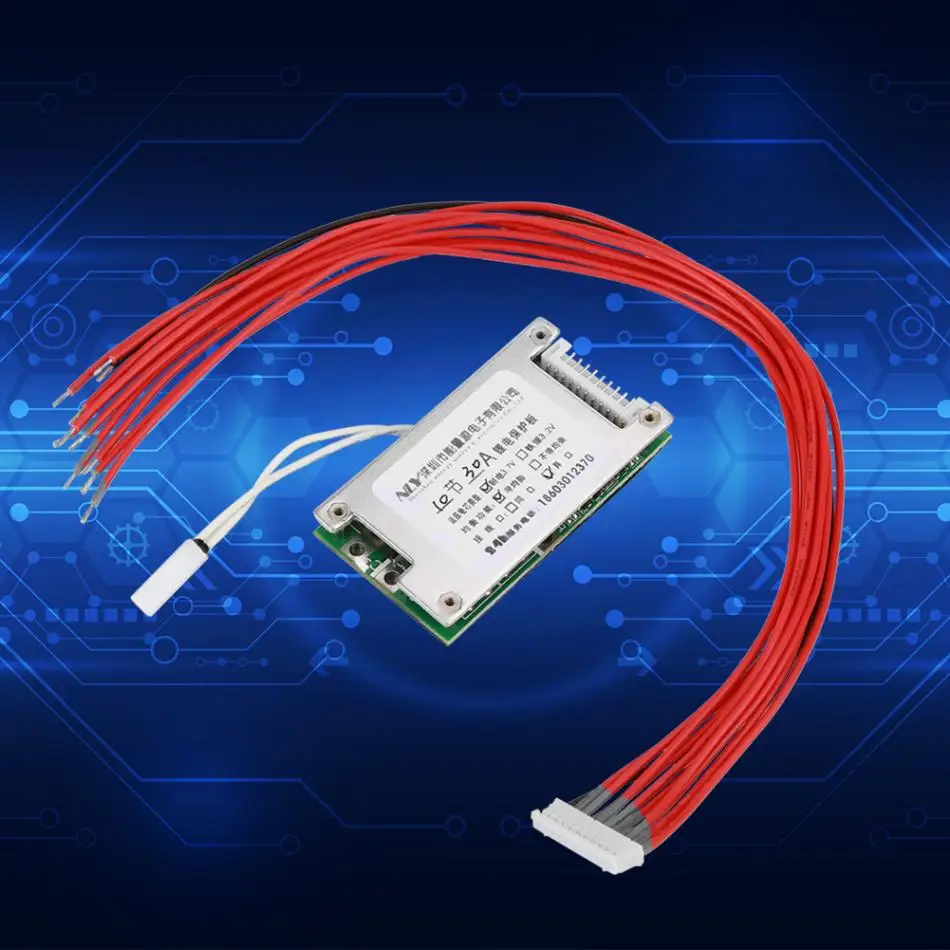 10S 36V 30A литий-ионная Защитная плата защиты BMS с функцией баланса