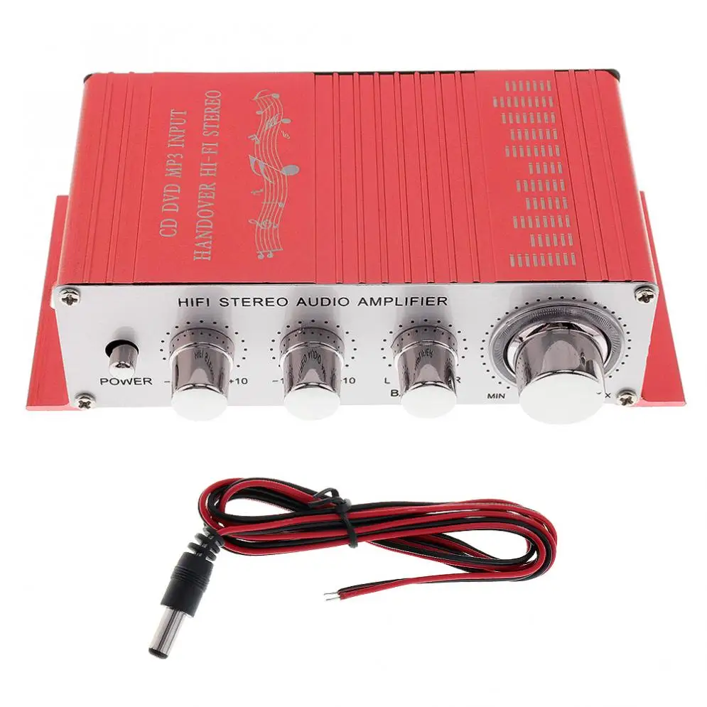 DC12V 5A 85dB передача Hi-Fi стерео 2 канала стерео усилитель поддержка CD/DVD/MP3 вход для мотоцикла/дома