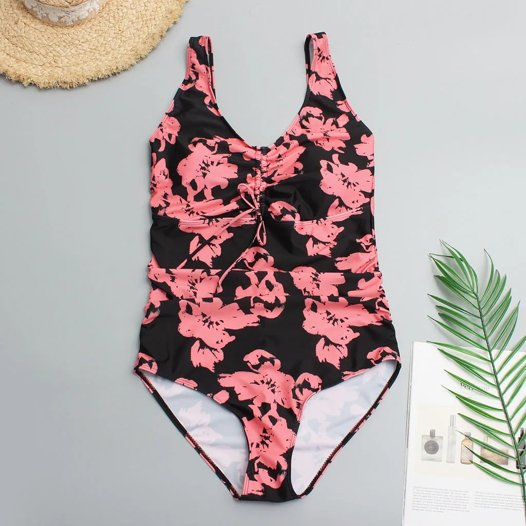Sexy Bikinis 2019 Mujer One Piece Swimsuit Women Push Up Print Bikini Beach Monokini Swimwear Maillot De Bain Femme Bathing Suit | Спорт и
