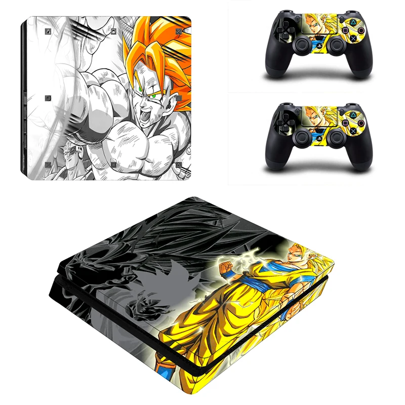 HOMEREALLY Ps4 тонкий кожи Dragon Ball сын Goku vegeta Классическая наклейка крышка для sony Playstation 4 slim консоль и контроллер