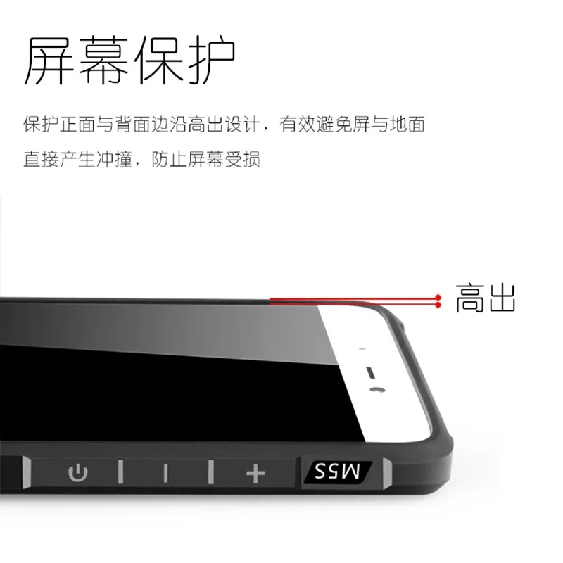 Luxury Business Blade Series Pure Shield Soft TPU silicone Back Cover Case For xiaomi 5s Mi5s |