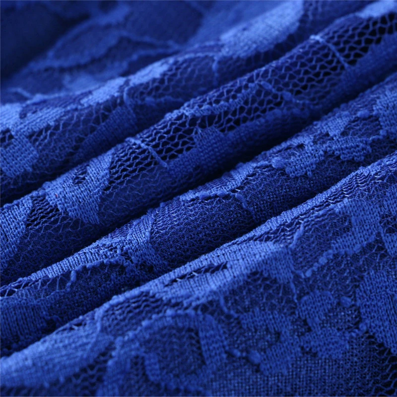 6XL платье большого размера модное женское элегантное милое кружевное