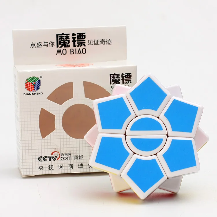Двухслойный шестигранник DianSheng, 3x3x3 DS-82, квадратный Шестигранник, скоростной магический куб, твист, головоломка, образовательная красочная головоломка, профессиональная