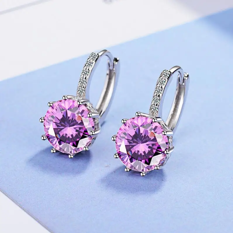 Женские серьги подвески с кристаллами Swarovski серебро 925 пробы|Серьги-подвески| |