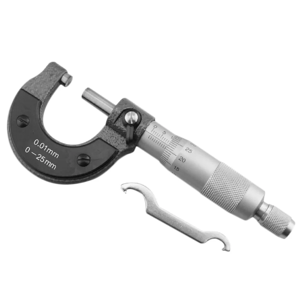 

Portable Metal Micrometer 0-25mm 0.01mm Gauge Outside Metric Tool for Mechanist Caliper Tool Stock Offer Convenient Tools