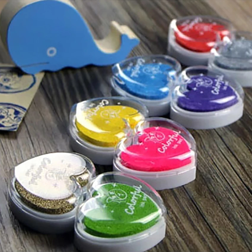 Candy Color Stamps Ink Pad Album Scrapbooking Sealing Decoration Fingerprint Stencil Cards Making DIY Crafts Colorful Inkpad | Дом и сад
