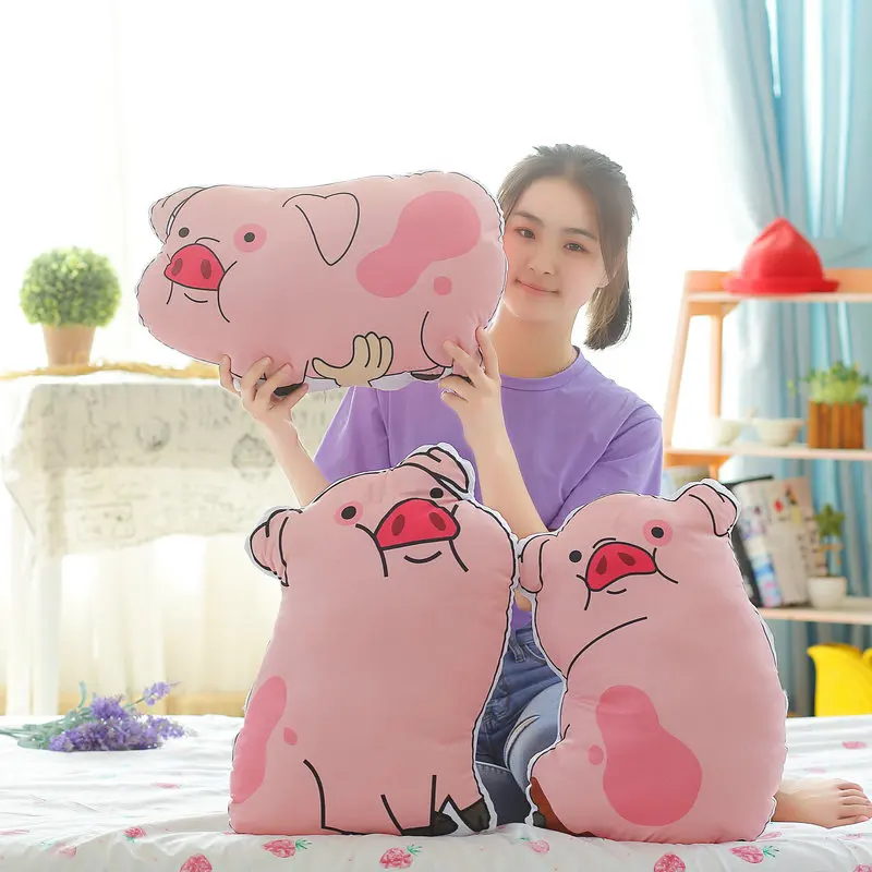 

45-50cm Cute 3 Kinds of Piggy Plush Pillow Stuffed Soft Down Cotton Pink Pig Doll Baby Software Cushion Gift for Girls Kids