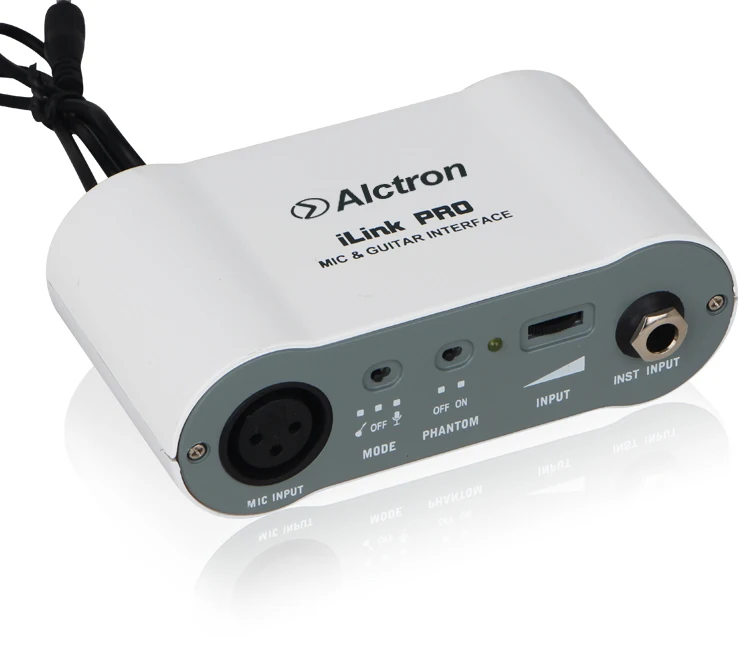 Alctron i Link PRO/iLink микрофон для компьютера/гитары аудио оборудование запись