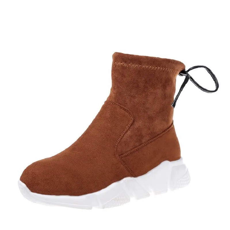 Дуэйн весенние и осенние новые женские ботинки Frost эластичные повседневные туфли