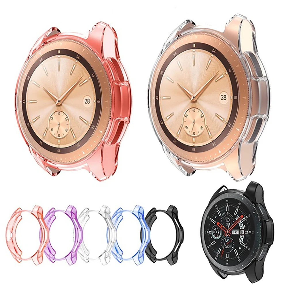 Для samsung Galaxy Watch 42 мм 46 Шестерни S3 Frontier SM-R810 SM-R800 SM-R760 мягкий защитный корпус из ТПУ с
