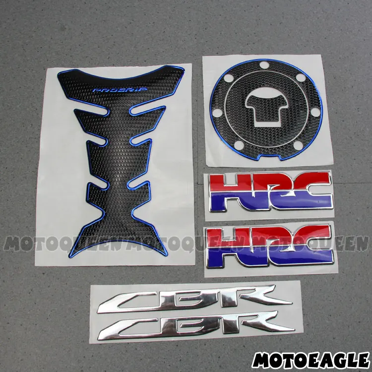 Blue Мотоцикл газа мазута бак Pad протектор наклейки Стикеры для Honda HRC CBR 900RR 919RR 929RR 954RR 1000RR 600RR F2 F3 F4 F4i - Цвет: Blue