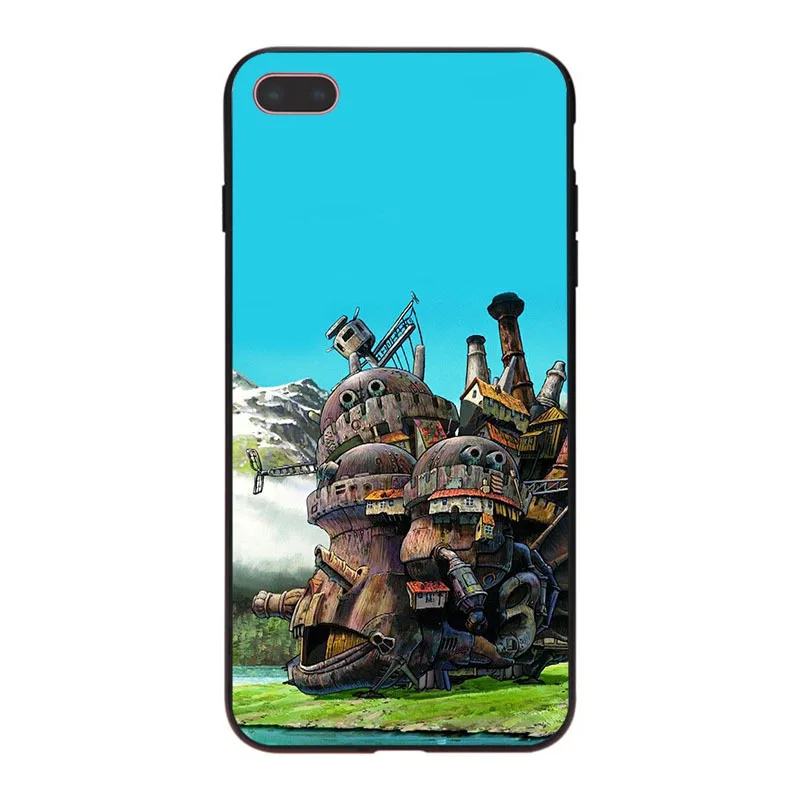 Мягкий чехол MaiYaCa Studio Ghibli Howl's Moving Castle для iPhone 8 7 6 6S Plus X 10 5 5S SE 5C | Мобильные