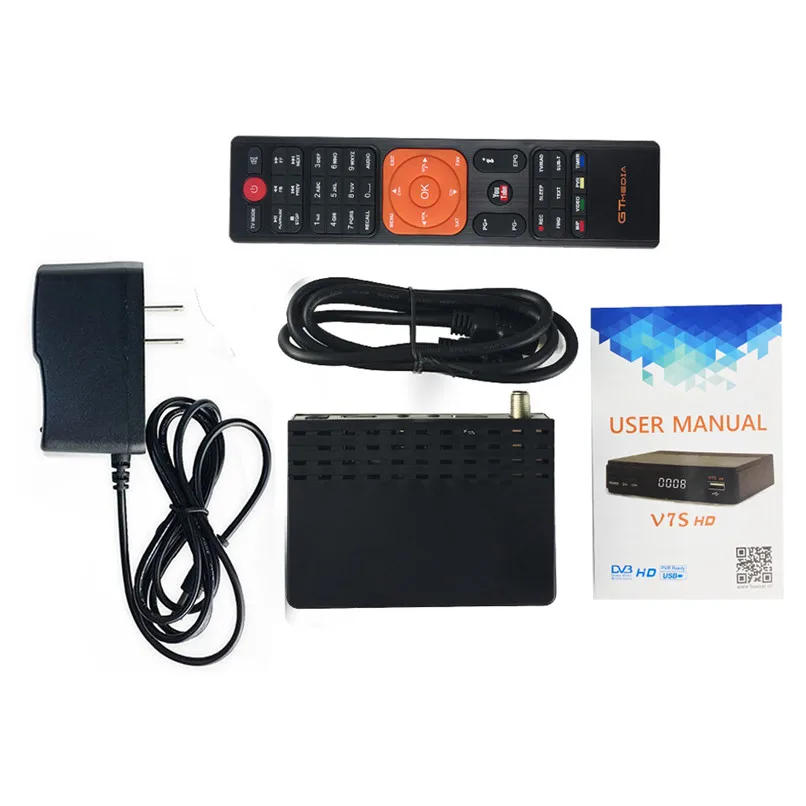 Цифровой конвертер Gtmedia V7S HD DVB S2 спутниковый ресивер 1080p поддержка USB Wi Fi антенны