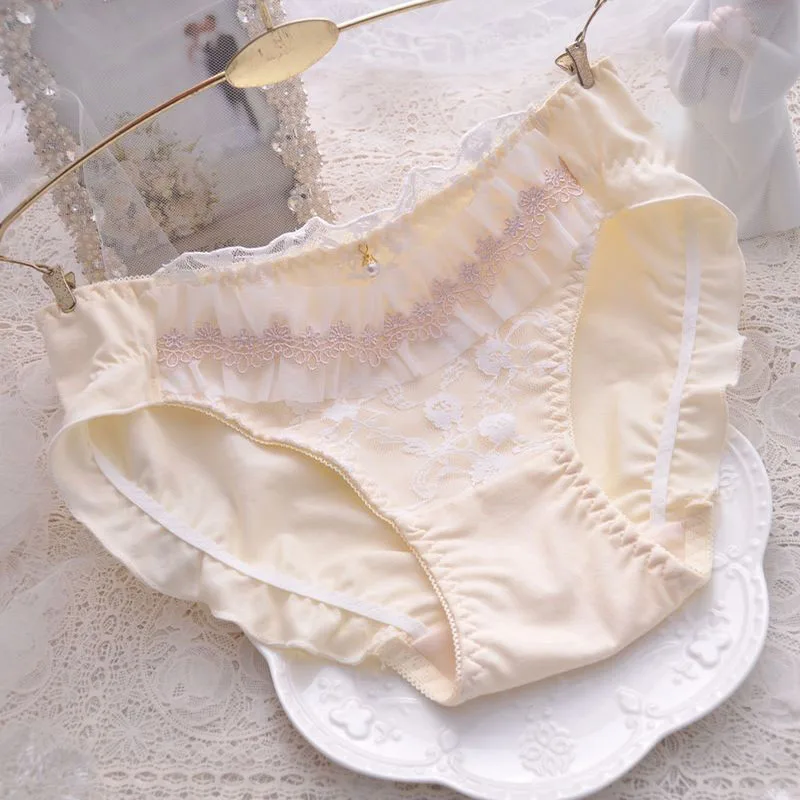 Трусы женские кружевные с вышивкой хлопок M/L/XL/XXL/XXXL 4 цвета|Женские трусики| |