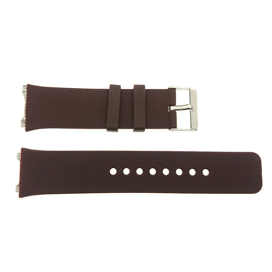Brown HOMEBARL DZ09 смарт-ремешок для часов DZ 09 силиконовый сменный ремешок для наручных часов Ремешок для наручных часов+ пленка для экрана - Цвет: Brown