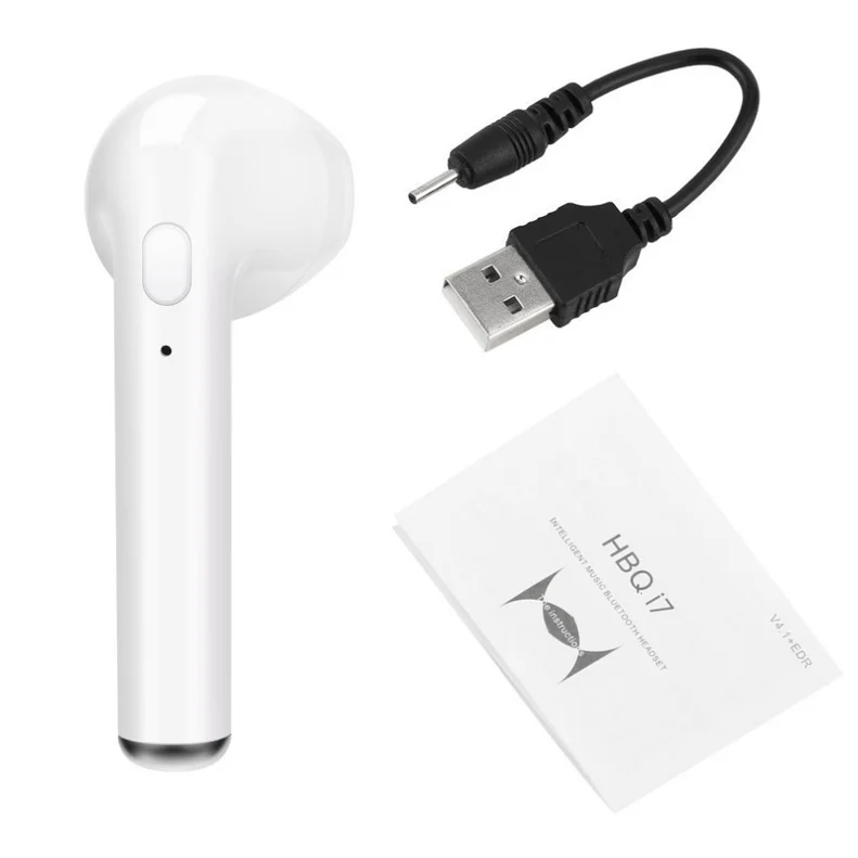 Single white TWS Bluetooth наушники Handfree гарнитура беспроводные наушники спортивные беспроводные наушники стерео fone Auriculares с зарядной коробкой - Цвет: Single white