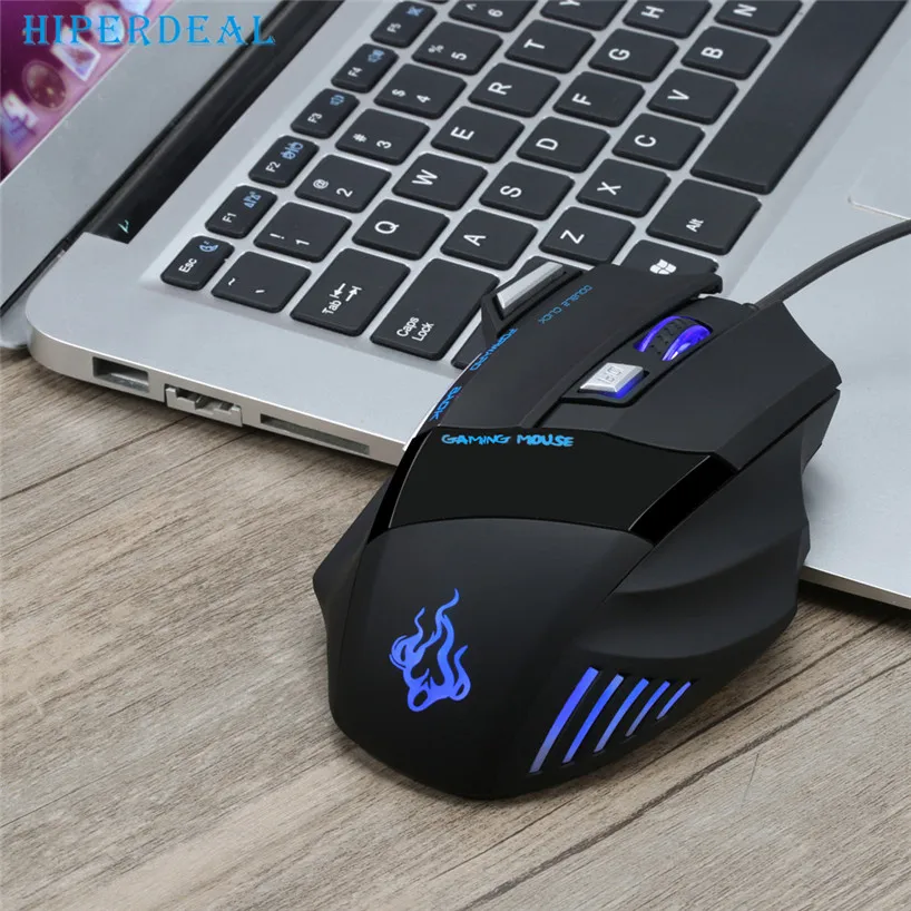 HIPERDEAL компьютерная периферийная Новинка 5500 dpi 7 кнопочная светодиодный Оптическая Проводная игровая мышь USB мышь для Pro Gamer крутая Прямая поставка Sep5