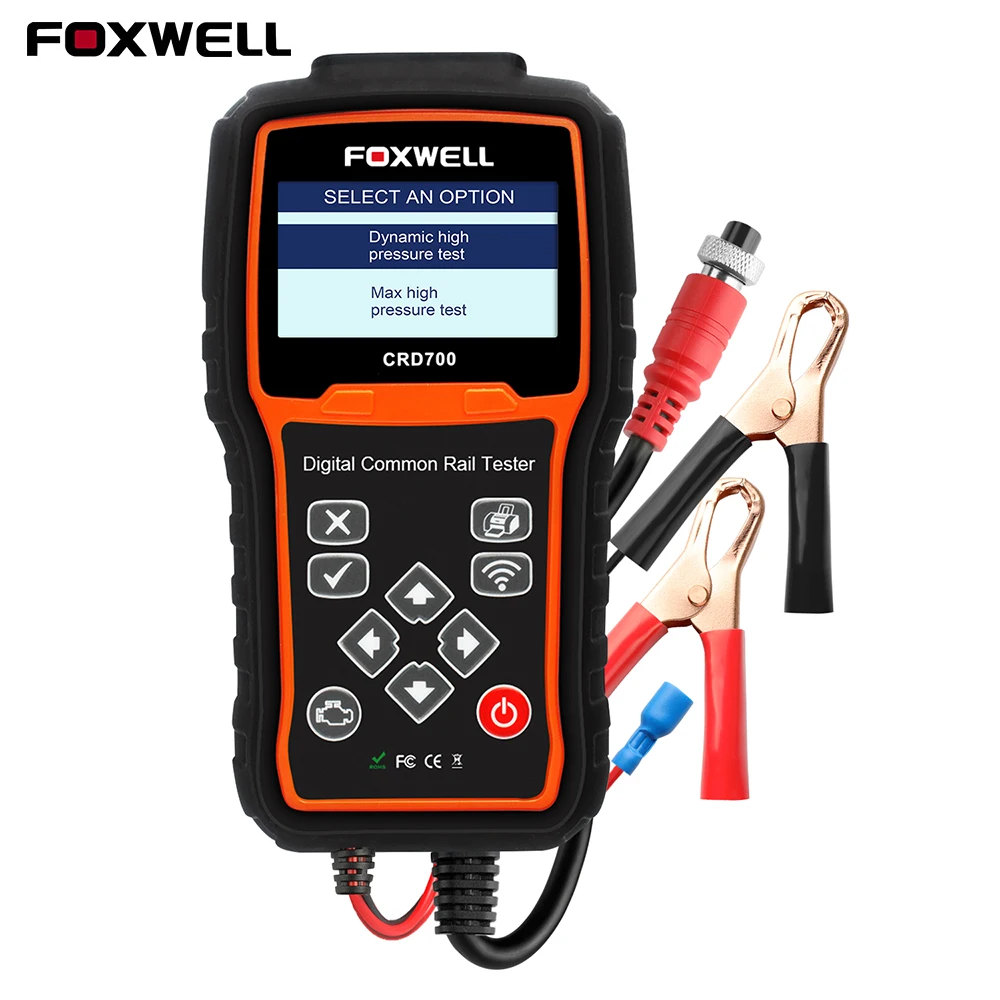 FOXWELL CRD700 цифровой Common Rail тест давления er для диагностики автомобиля инструменты сканирования неисправностей проверка высокого давления насоса бар тест